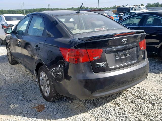 KNAFU4A21D5684827 - 2013 KIA FORTE EX BLACK photo 3