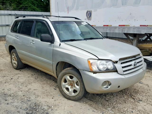 JTEGD21A430072163 - 2003 TOYOTA HIGHLANDER SILVER photo 1