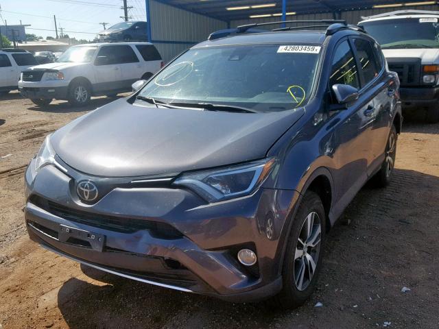 JTMRFREV8JJ178331 - 2018 TOYOTA RAV4 ADVEN GRAY photo 2