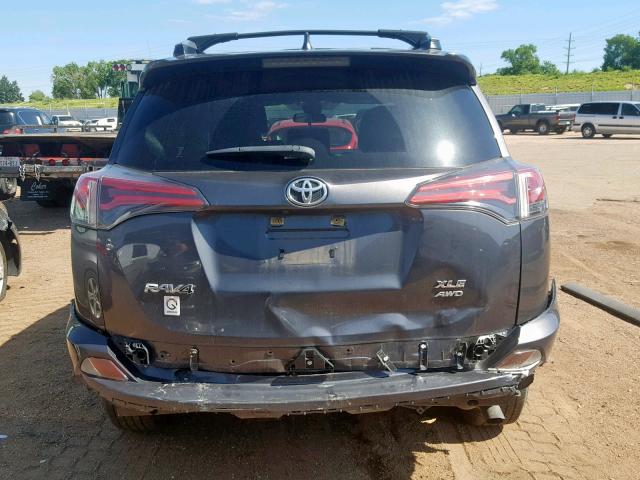 JTMRFREV8JJ178331 - 2018 TOYOTA RAV4 ADVEN GRAY photo 9