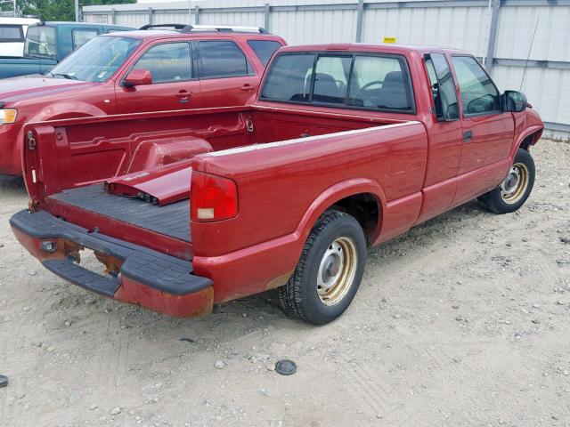 1GTCS19H238247936 - 2003 GMC SONOMA BURGUNDY photo 4