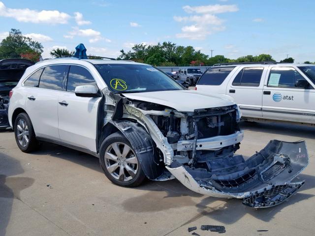 5FRYD4H81EB023318 - 2014 ACURA MDX ADVANC WHITE photo 1