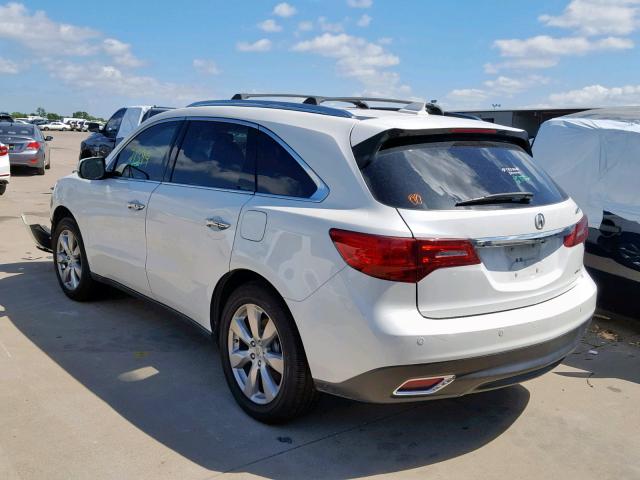 5FRYD4H81EB023318 - 2014 ACURA MDX ADVANC WHITE photo 3