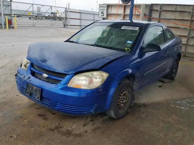 1G1AK12F257673126 - 2005 CHEVROLET COBALT BLUE photo 2