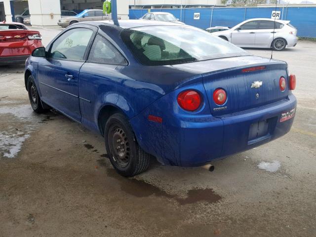 1G1AK12F257673126 - 2005 CHEVROLET COBALT BLUE photo 3