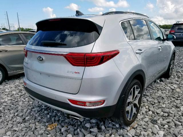 KNDPR3A68J7373014 - 2018 KIA SPORTAGE S SILVER photo 4