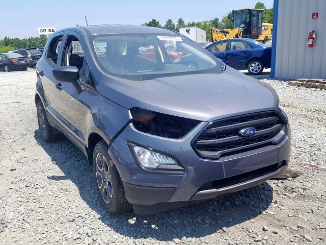 MAJ3P1RE3JC242705 - 2018 FORD ECOSPORT S GRAY photo 1