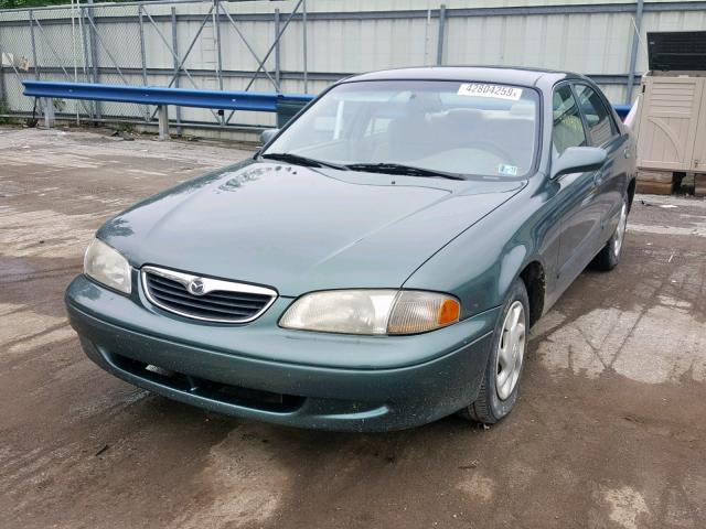 1YVGF22C8X5810435 - 1999 MAZDA 626 GREEN photo 2