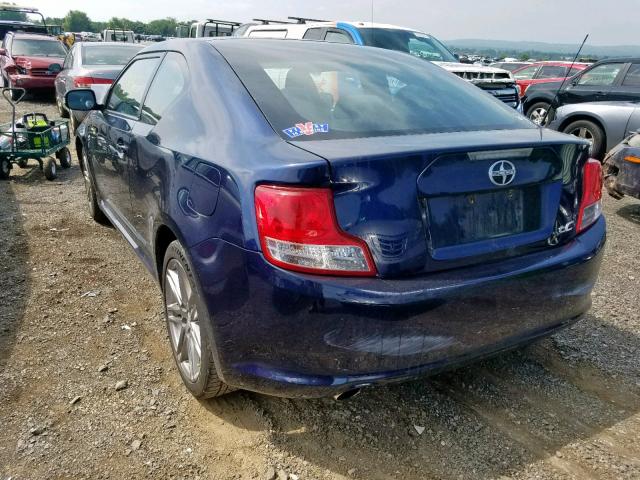 JTKJF5C76B3004332 - 2011 TOYOTA SCION TC 蓝色 照片 3