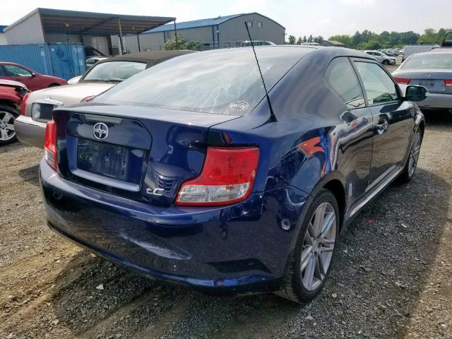 JTKJF5C76B3004332 - 2011 TOYOTA SCION TC 蓝色 照片 4