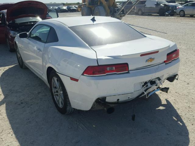 2G1FA1E37E9178249 - 2014 CHEVROLET CAMARO LS WHITE photo 3