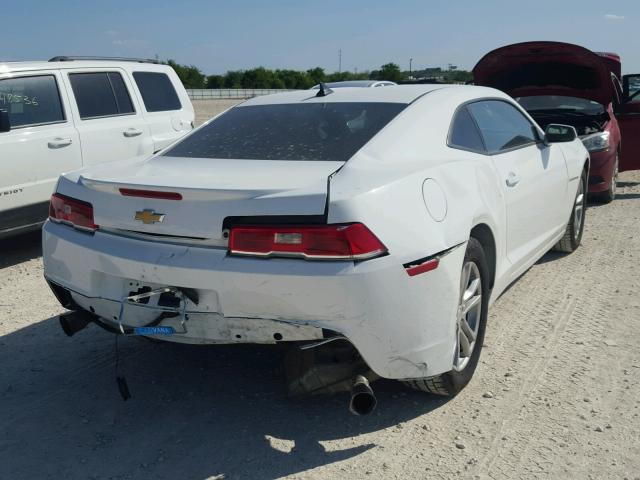 2G1FA1E37E9178249 - 2014 CHEVROLET CAMARO LS WHITE photo 4