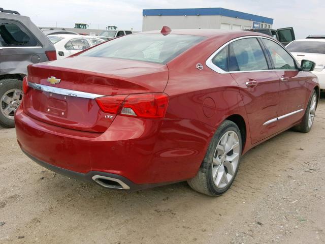 2G1155S35E9149956 - 2014 CHEVROLET IMPALA LTZ RED photo 4