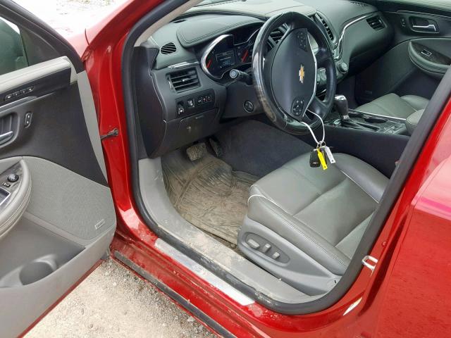 2G1155S35E9149956 - 2014 CHEVROLET IMPALA LTZ RED photo 9