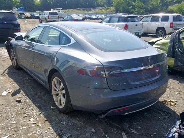 5YJSA1CN3DFP26493 - 2013 TESLA MODEL S رمادي صورة 3