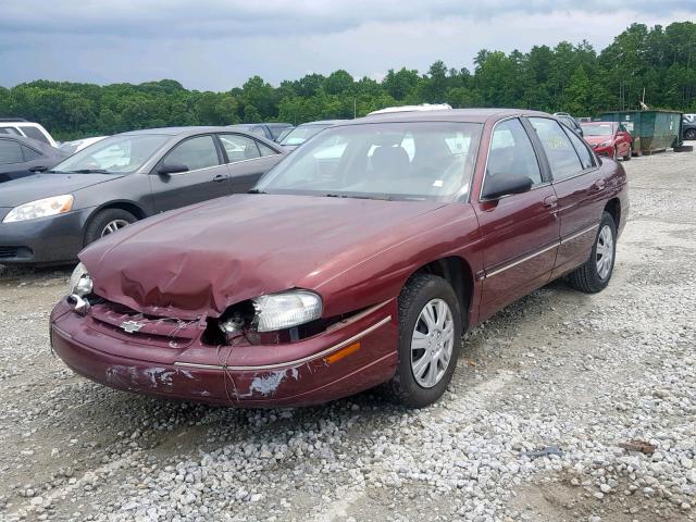 2G1WL52M9T1205980 - 1996 CHEVROLET LUMINA MAROON photo 2