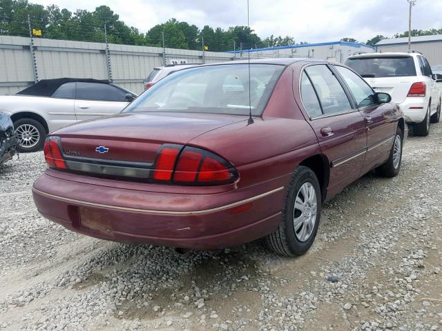 2G1WL52M9T1205980 - 1996 CHEVROLET LUMINA MAROON photo 4