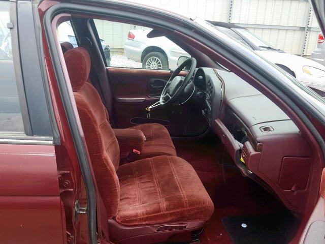 2G1WL52M9T1205980 - 1996 CHEVROLET LUMINA MAROON photo 5