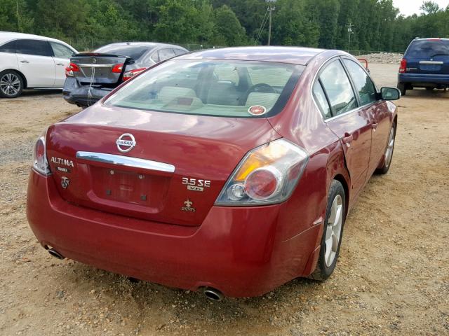 1N4BL21E47C224702 - 2007 NISSAN ALTIMA 3.5 RED photo 4