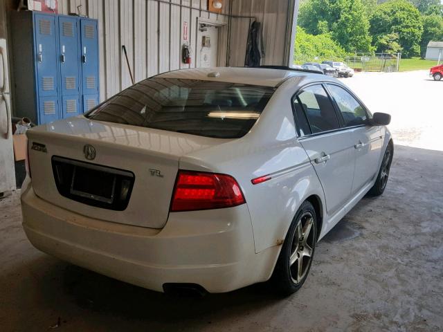 19UUA66226A066676 - 2006 ACURA 3.2TL WHITE photo 4