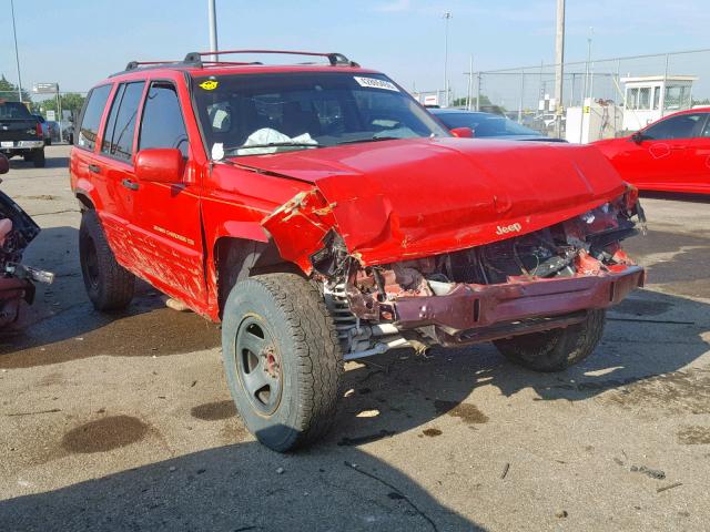 1J4GZ78Y5TC260205 - 1996 JEEP GRAND CHER RED photo 1