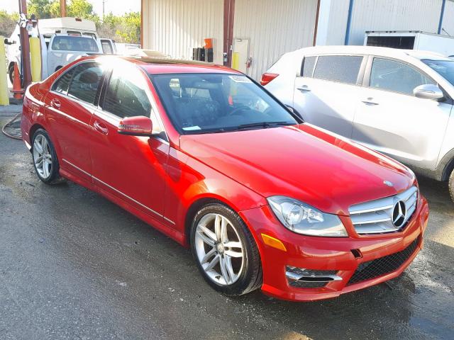 WDDGF4HB7DR266858 - 2013 MERCEDES-BENZ C 250 RED photo 1