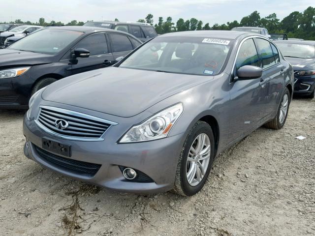 JN1CV6AR4DM765230 - 2013 INFINITI G37 GRAY photo 2