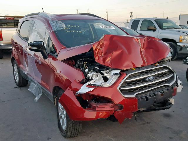 MAJ3P1TE8JC249187 - 2018 FORD ECOSPORT S RED photo 1