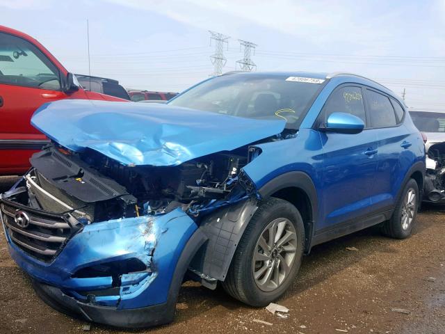 KM8J33A44GU154417 - 2016 HYUNDAI TUCSON LIM BLUE photo 2