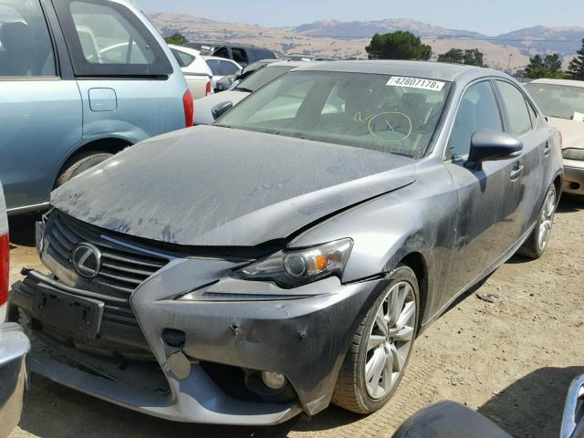 JTHBF1D23E5018316 - 2014 LEXUS IS 250 GRAY photo 2