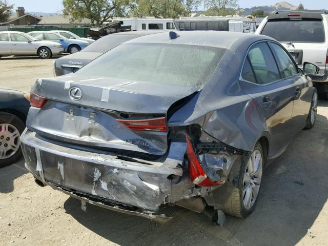 JTHBF1D23E5018316 - 2014 LEXUS IS 250 GRAY photo 4