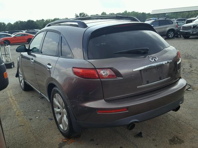 JNRAS08U33X103639 - 2003 INFINITI FX35 BROWN photo 3