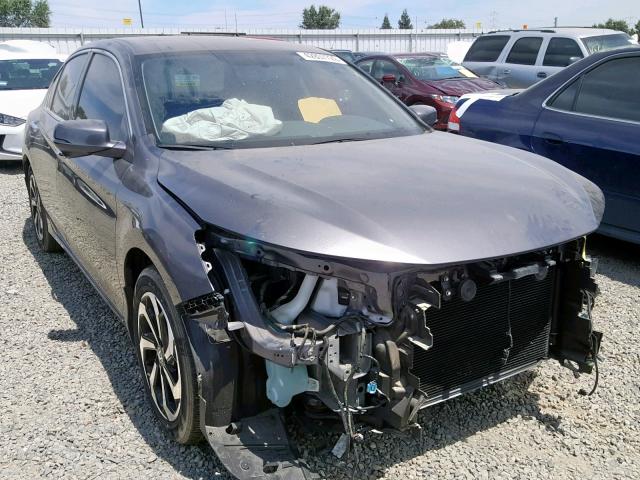 1HGCR3F88HA041551 - 2017 HONDA ACCORD EXL GRAY photo 1