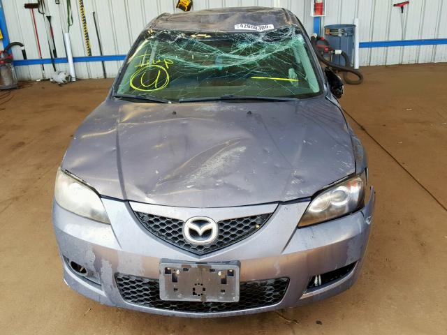 JM1BK32F991239639 - 2009 MAZDA 3 I GRAY photo 9