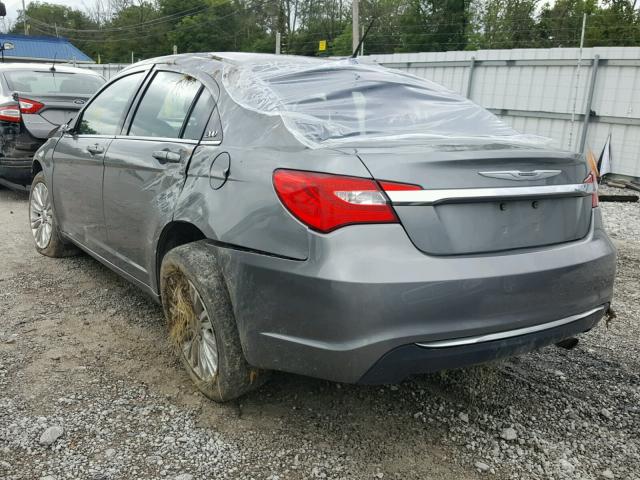 1C3CCBAB4CN105118 - 2012 CHRYSLER 200 LX GRAY photo 3