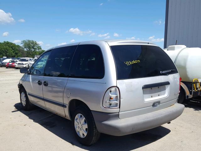 2P4GP2531YR517779 - 2000 PLYMOUTH VOYAGER SILVER photo 3