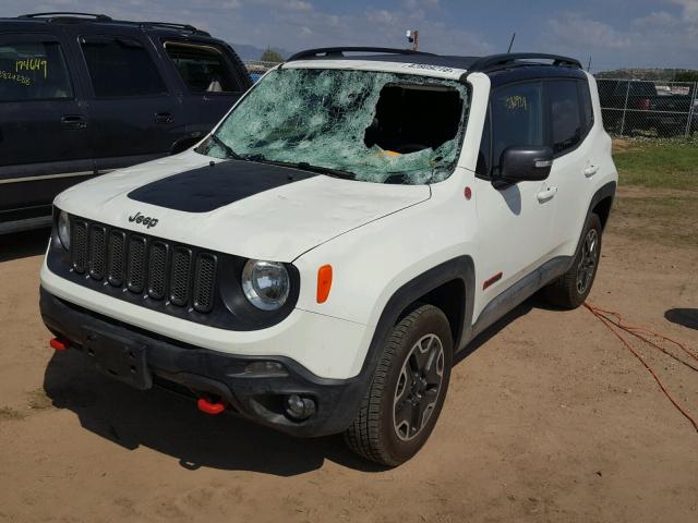 ZACCJBCB0HPF24404 - 2017 JEEP RENEGADE T WHITE photo 2