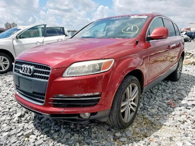 WA1BY74LX8D048425 - 2008 AUDI Q7 3.6 QUA RED photo 2