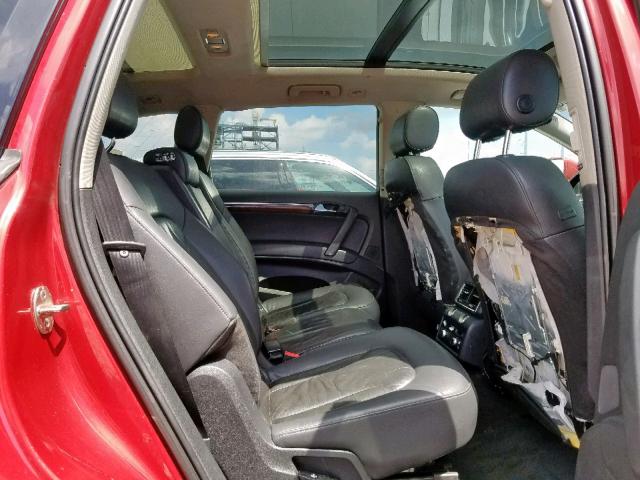 WA1BY74LX8D048425 - 2008 AUDI Q7 3.6 QUA RED photo 6