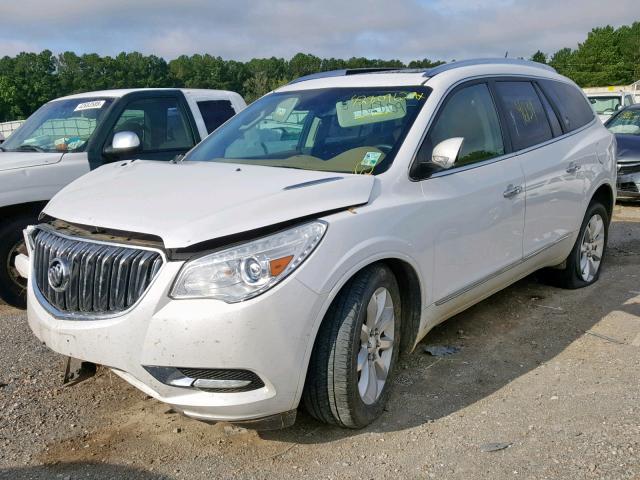 5GAKRCKDXGJ289782 - 2016 BUICK ENCLAVE WHITE photo 2