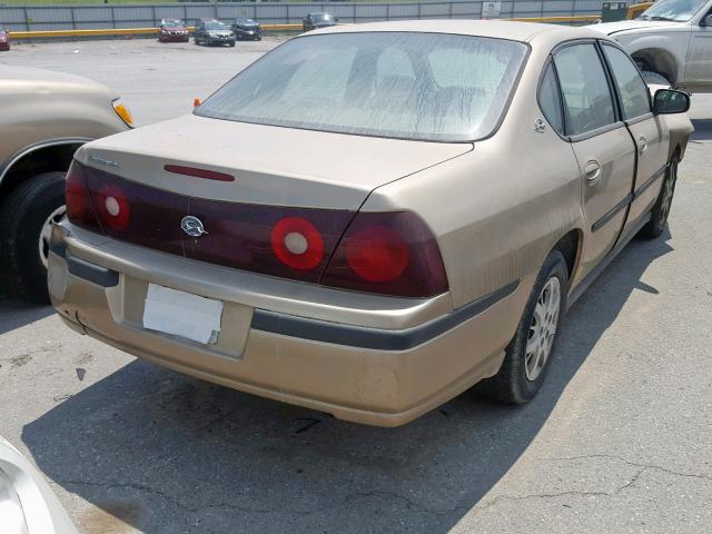 2G1WF55E5Y9141425 - 2000 CHEVROLET IMPALA GOLD photo 4