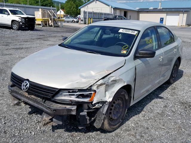 3VW2K7AJ1BM337437 - 2011 VOLKSWAGEN JETTA BASE 银色 照片 2
