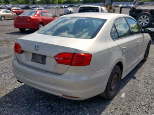 3VW2K7AJ1BM337437 - 2011 VOLKSWAGEN JETTA BASE 银色 照片 4