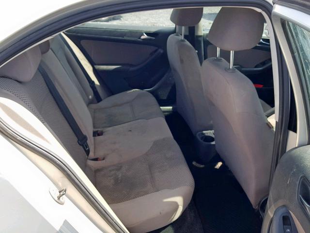 3VW2K7AJ1BM337437 - 2011 VOLKSWAGEN JETTA BASE 银色 照片 6