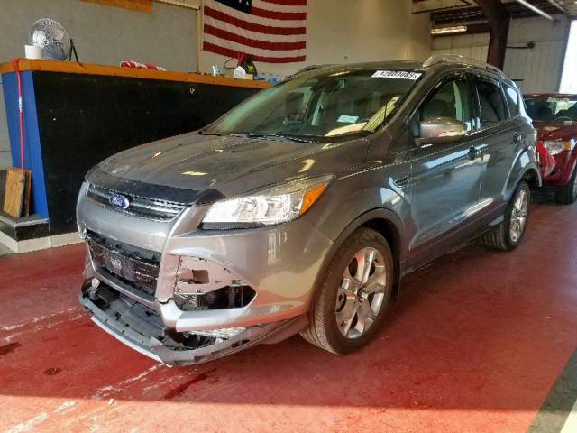 1FMCU9J92EUB95047 - 2014 FORD ESCAPE TIT GRAY photo 2