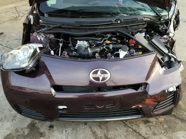 JTNJJXB0XCJ019026 - 2012 TOYOTA SCION IQ PURPLE photo 7