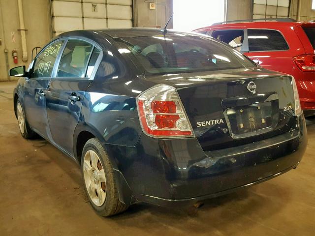 3N1AB61E37L622653 - 2007 NISSAN SENTRA 2.0 BLACK photo 3