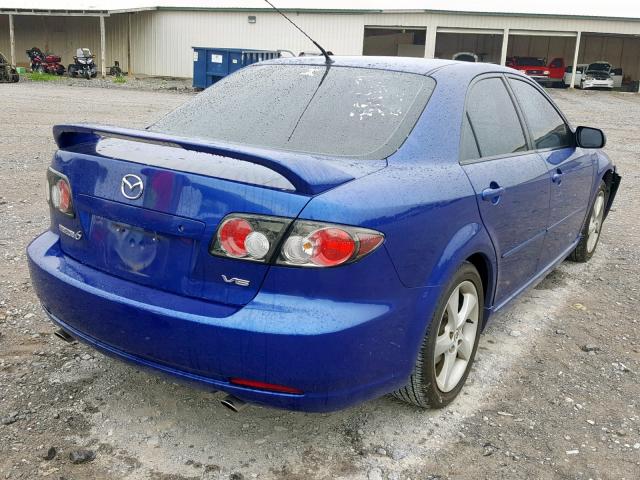 1YVHP80D065M32948 - 2006 MAZDA 6 S BLUE photo 4