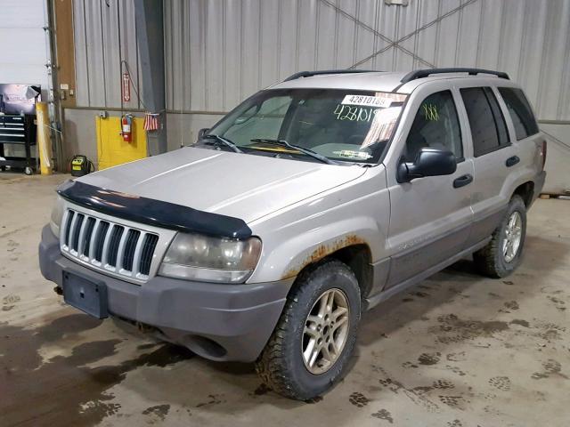 1J4GW48S44C211355 - 2004 JEEP GRAND CHER BEIGE photo 2