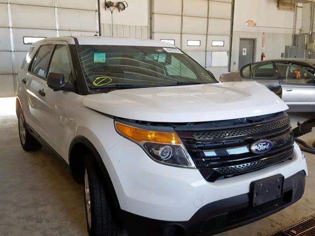 1FM5K8AR0EGC38498 - 2014 FORD EXPLORER P WHITE photo 1